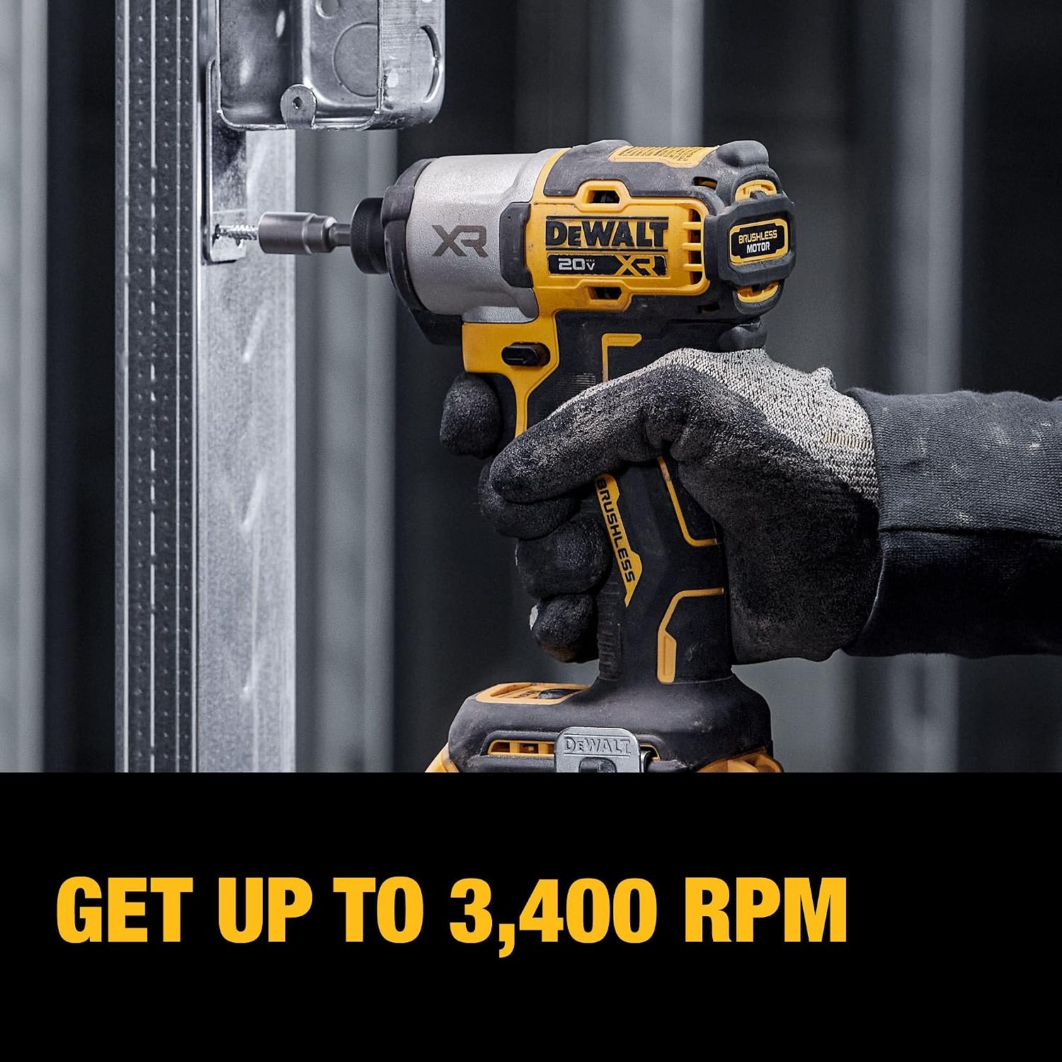 DEWALT 20V MAX XR Impact Driver and Hammer Drill Cordless Power Tool Combo Kit, Includes 2 x 4ah POWERPACK Batteries and a Charger (DCK250QQ2) - Image 8